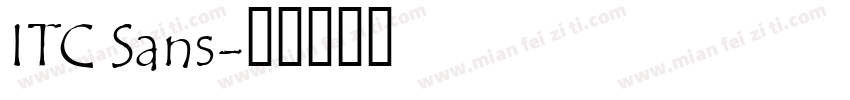 ITC Sans字体转换